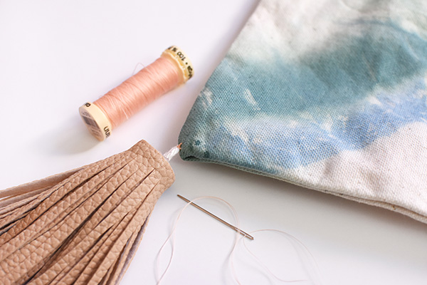 Sewing on a Tassel