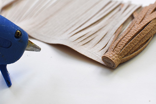 Gluing Fringe Leather 