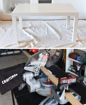 IKEA hack, Geometric Tiled Coffee Table - Delineate Your Dwelling