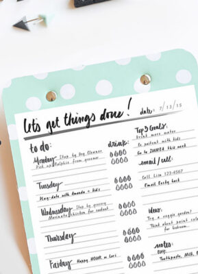 Hand Lettered To-Do List