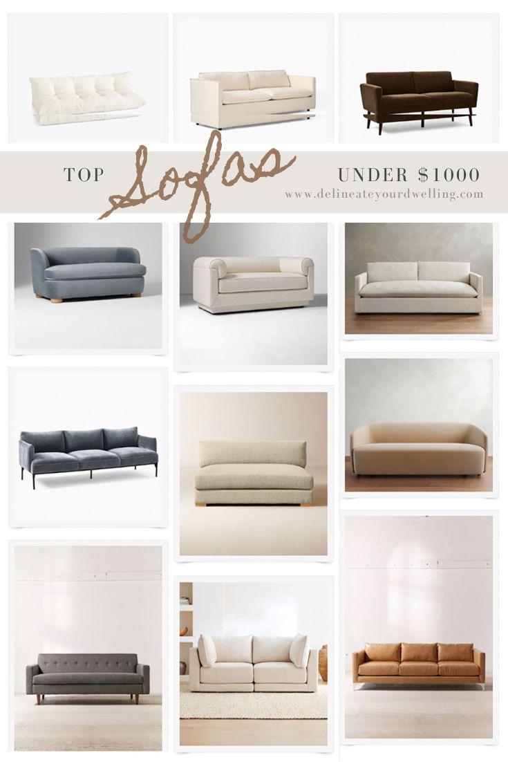 Top Sofa's Under $1000