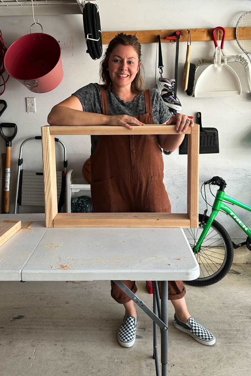 Rectangle dog house frame