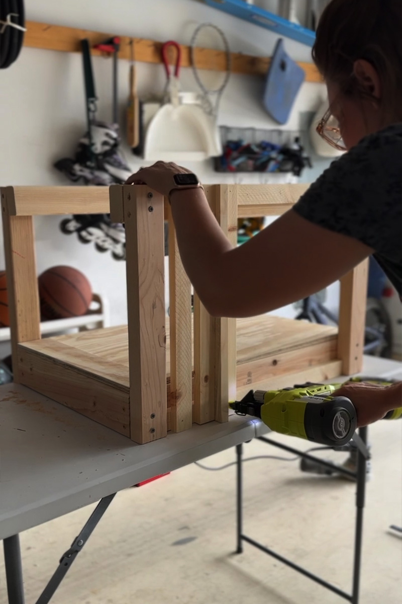 Wood dog house
