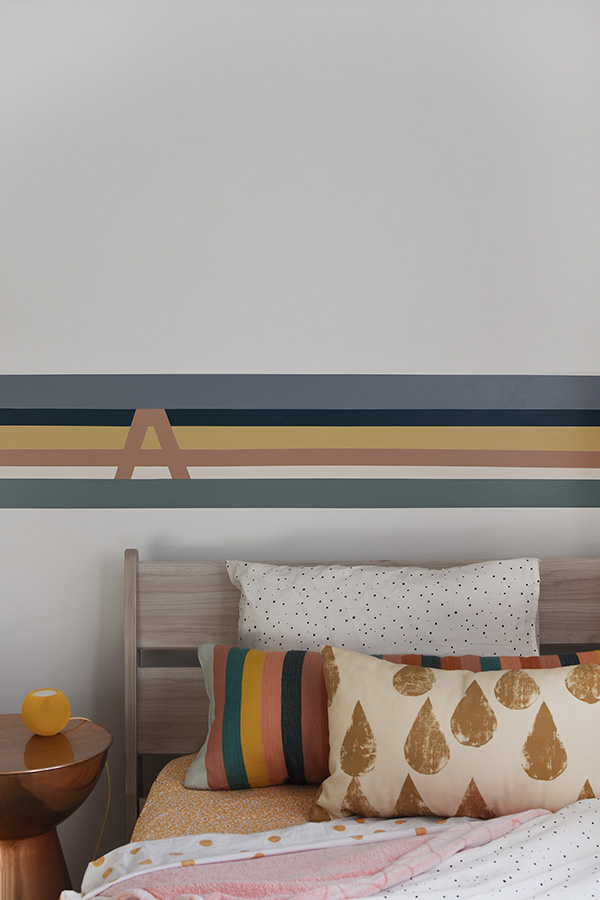 Striped Tween Accent Wall