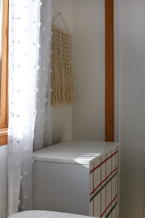 Striped Wallpaper Dresser
