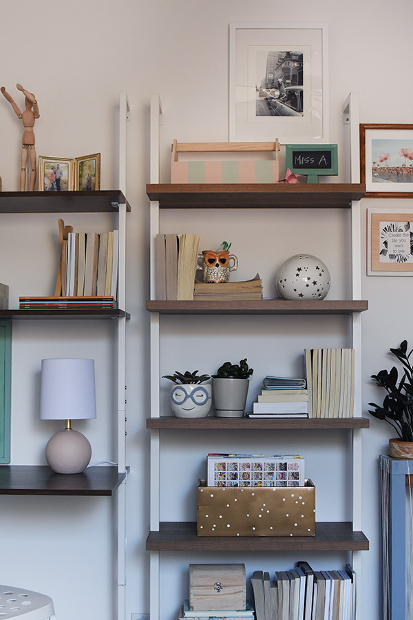 Organized Leaning Ladder Bookshelf