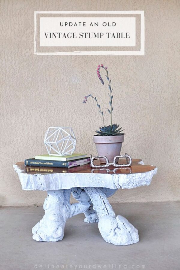 Vintage Tree Stump Table