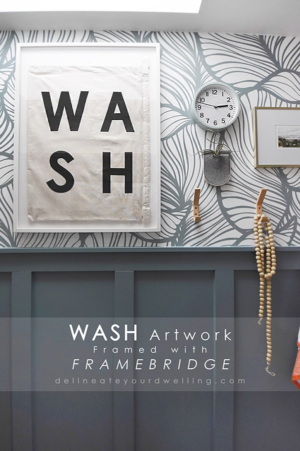 WASH Artwork framed with Framebridge Delineate Your Dwelling