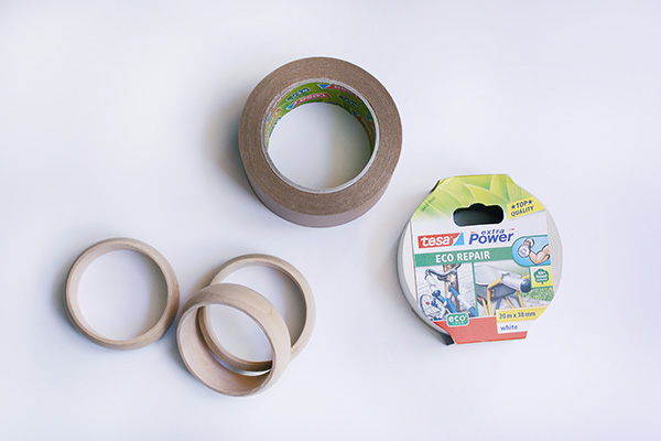 White Duct Tape Wreath supplies