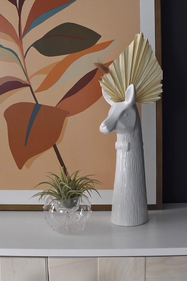 Llama flower vase