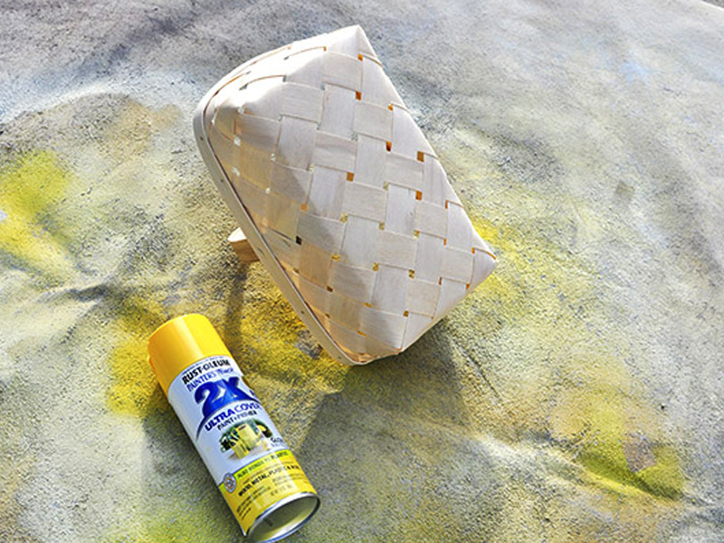 Basket painting prep