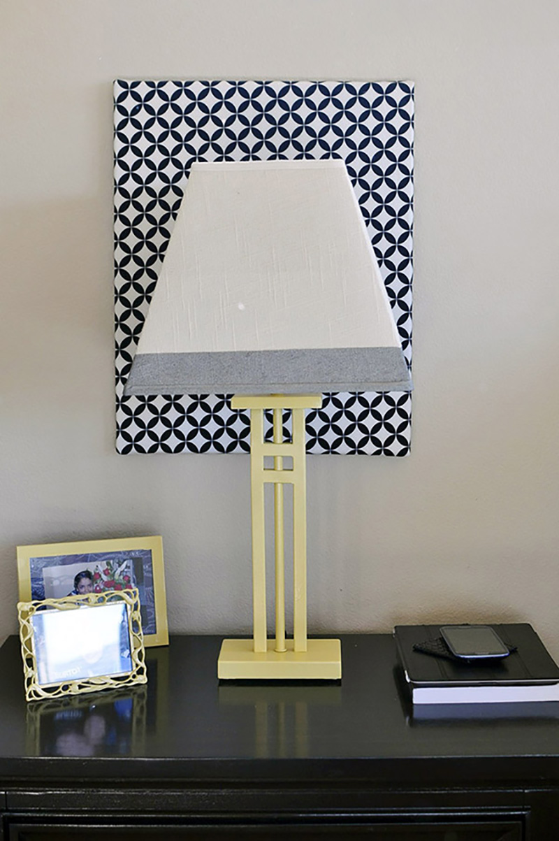 Yellow table lamp