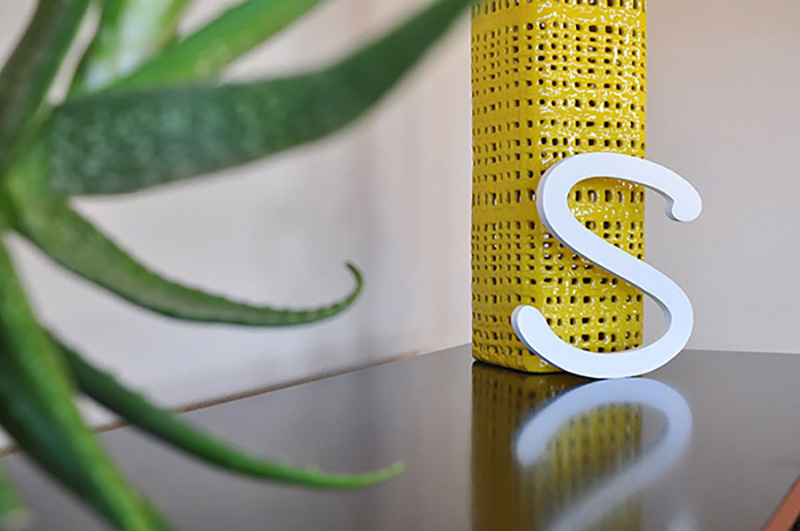 Bright Yellow decorative vase