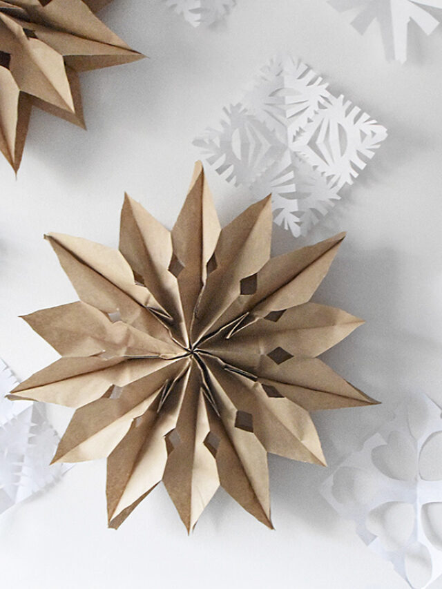 Paper Bag Holiday Stars