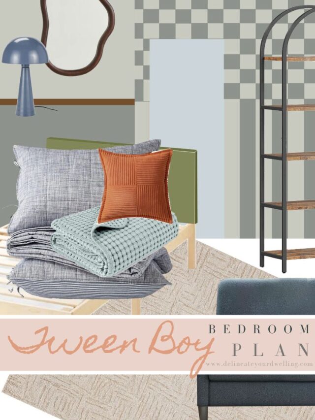 Tween Boy Bedroom plan