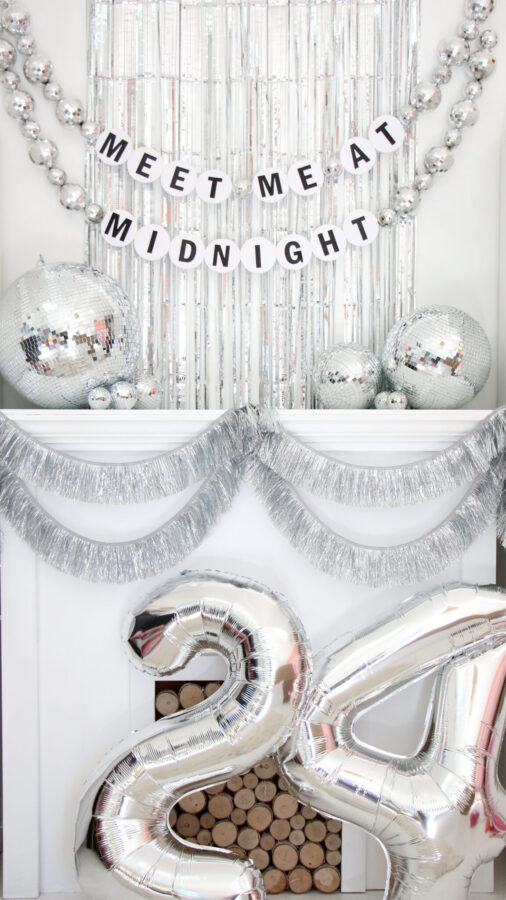 Meet me at Midnight New year eve garland