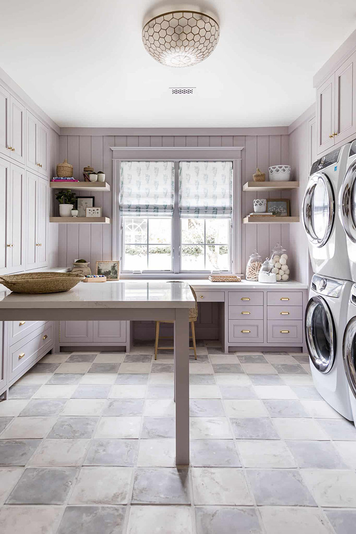 Lavender Laundry Room 