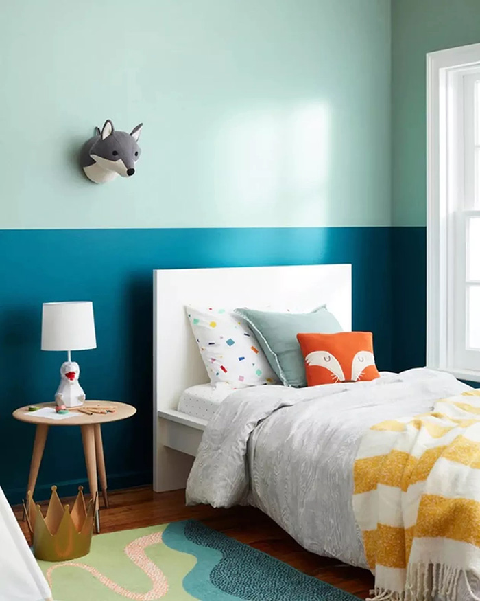 Teal and Mint bedroom