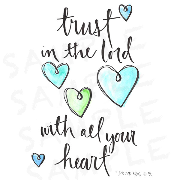 Trust in the Lord Printable